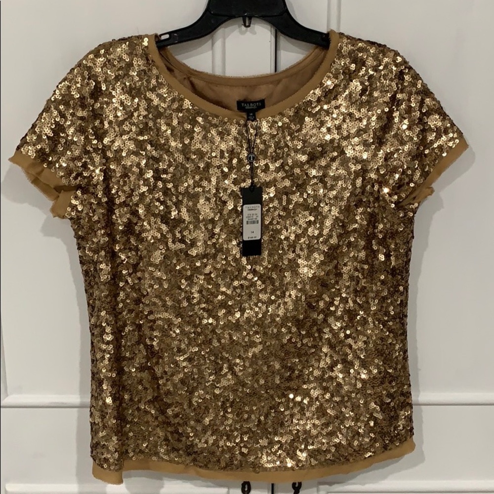 Gold Sequin Blouse